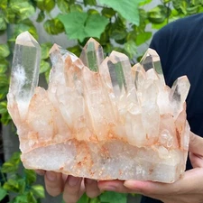 5.1LB Natural White Clear Quartz Crystal Cluster Raw Healing Specimen