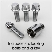 Bimecc 4x Wheel Bolts For VW Sharan - M14 X 1.5, 19mm, Alloy Nuts, Made In Italy