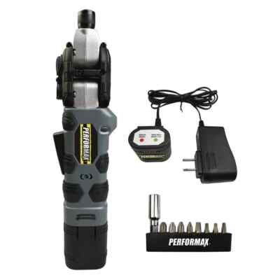 Performax 8V Cordless 1/4'' Multi Pivot Screw Driver Kit W/ Battery Repair Tool