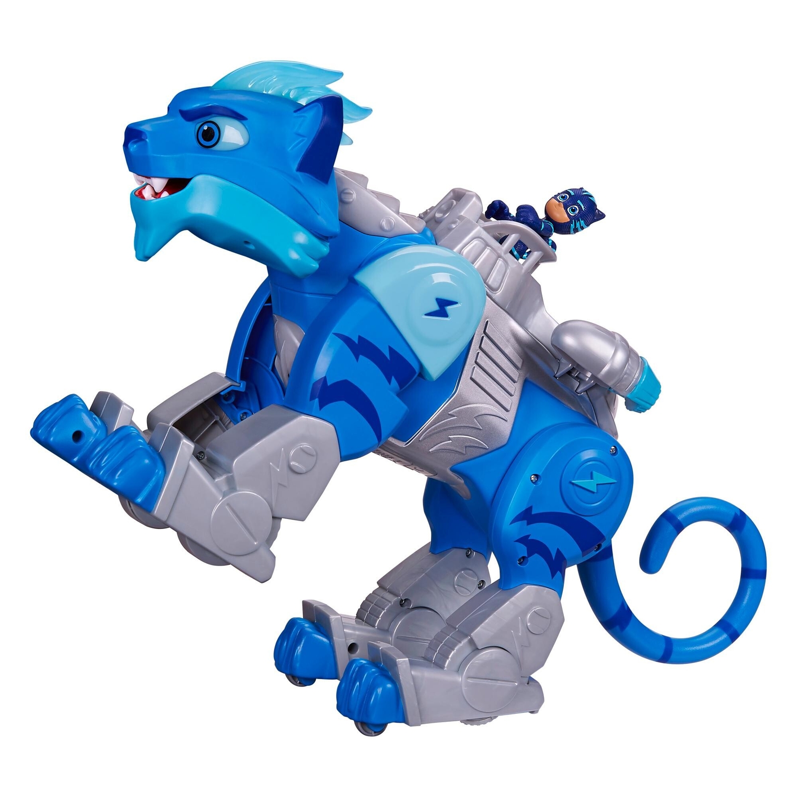 Super chat de combat motorisé Pyjamasques à propulsion automatique et lumières LED