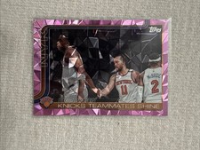 2025-26 Topps - Checklist Jalen Brunson, OG Anunoby #274 Pink Diamante