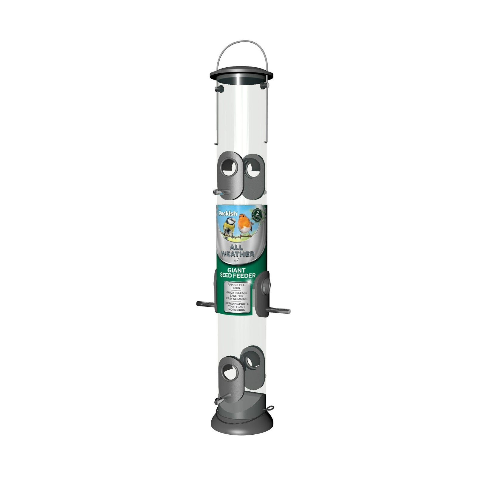 Peckish Extra-large Giant 6 Port All Weather Wild Bird Seed Feeder