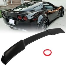 For Corvette C6 Zr1 2005-2013 Rear Trunk Wing Spoiler Extended Style Gloss Black
