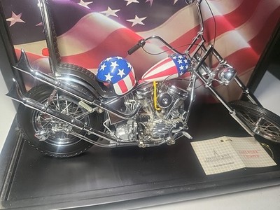 Franklin Mint Easy Rider Captain America Chopper Motorcycle 1:10