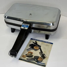 Vintage Vitantonio Pizzelle Chef Electric Cookie Iron Maker USA 900W Model 300