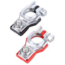 2Pcs Car Battery Terminal Clamp Connectors Positive Negative Release Disconnect