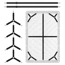 Bed Sheet Holder Straps, 4 2 Pcs Adjustable Mattress Sheet Clips, Bed Sheet F...