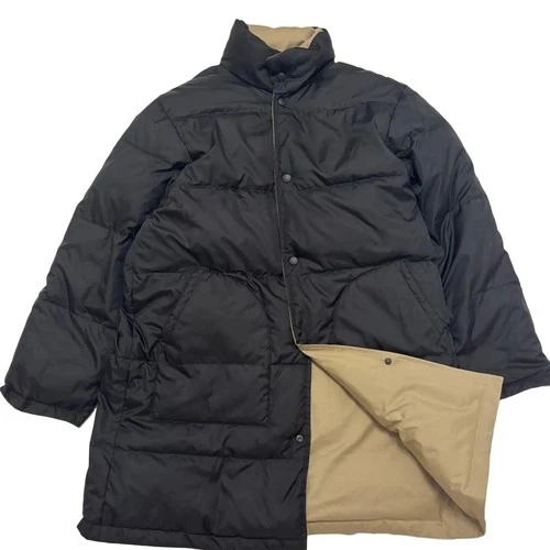 OLNIS by ZANTER Reversible Down Coat Men's M Beige Black Made in Japan 90% Down - product listing photo