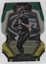 2022 Panini Select Premier Level Green & Yellow Prizm Die-Cut Mike White 0a6