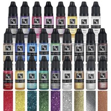 Metallic Alcohol Ink Set -26 Metallic Colors Alcohol Based Ink for Resin Art,...