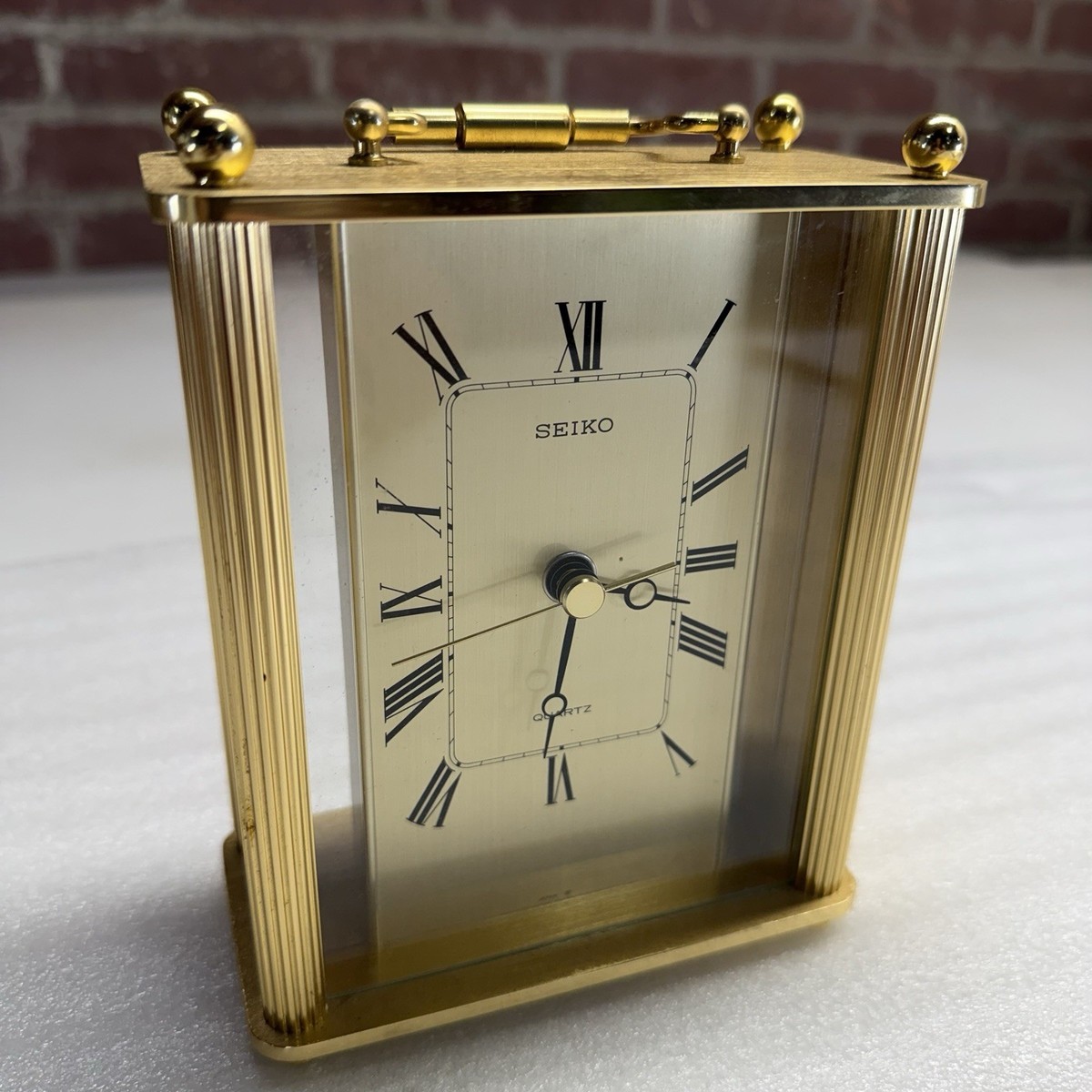 Vintage Seiko QuartzGold Quartz Mantle Clock | eBay