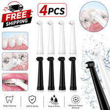 4x Replacement Toothbrush Heads for FW507 FW508 SG507 Sonic Handles Black White