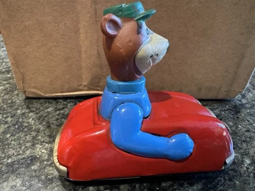 Yogi Bear Tin Friction Car By Marx 1960’s Hannah Barbara Made In Japan EXC