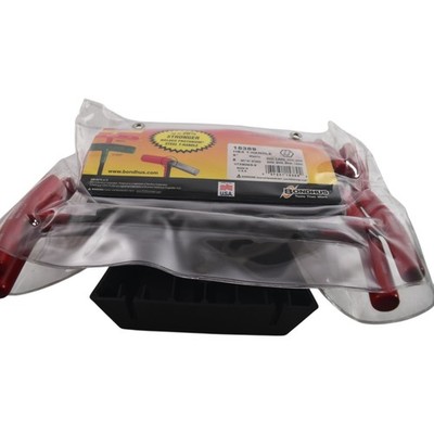 NEW Bondhus 15389 Metric 8pc Cushion Grip T-Handle Hex Key Set 2-10mm with Stand