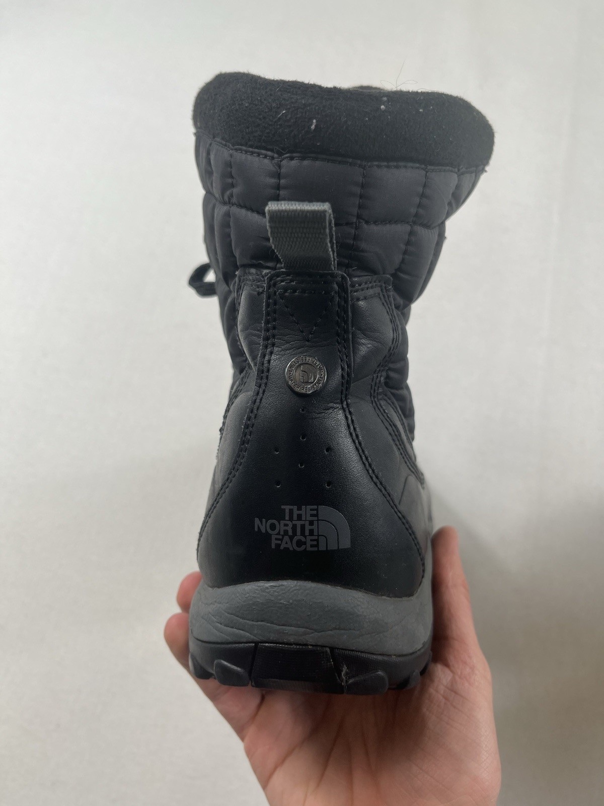 SALOMON Stivali termici da uomo neri impermeabili The North Face con zip taglia 10