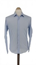 Primark Blue Regular Fit Shirt Mens S Long Sleeve Formal Work 20 PTP