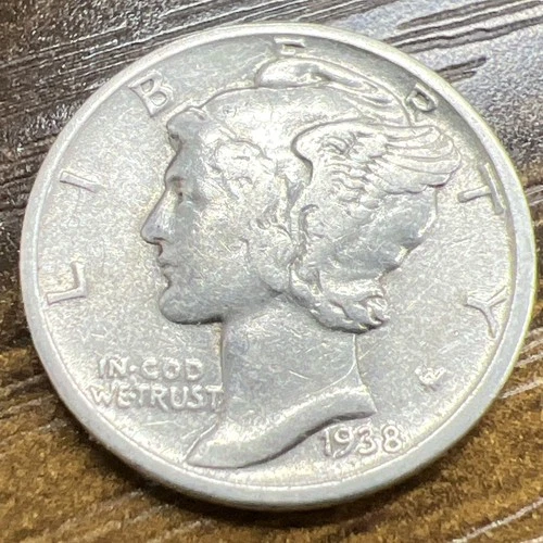 1938 MERCURY SILVER DIME ACTUAL COIN Get More Today & Save Shop Here Buy Here