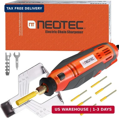 NEO-TEC Electric Chainsaw Sharpener Kit On-Saw Quick Sharpening Tool with Angle