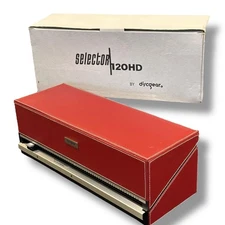 Discgear Selector 120HD Red Faux Leather CD DVD Storage Box Organizer