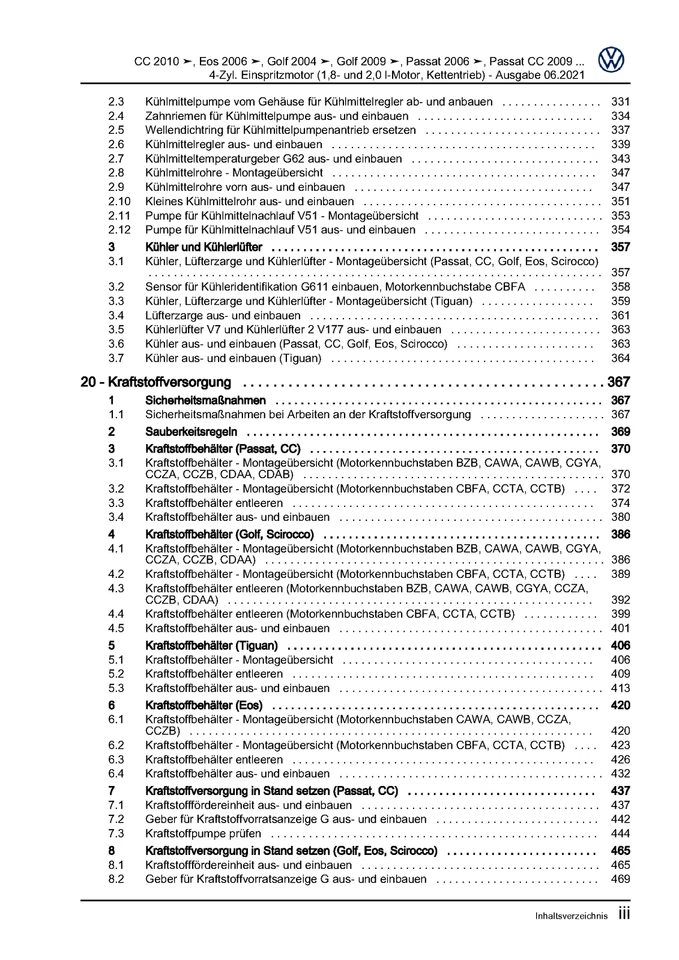eBook VW Golf 5 (03-08) Reparaturanleitung Motor 2,0 L Turbo Benziner FSI 147kW - Bild 4 von 4