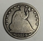 1854-O Seated Liberty Half Dollar, U.S. 50c Silver Coin