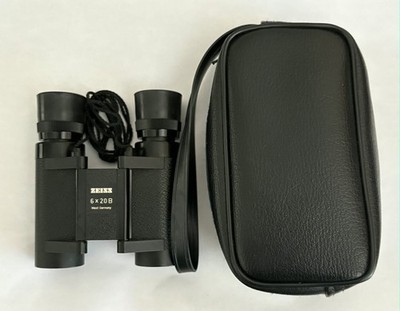 Vintage Zeiss 6 X 20 B Fernglas Binoculars with Neck Strap West Germany
