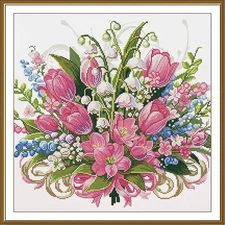 Creative Сross Stitch Embroidery Kit "Flower cocktail" Nova Sloboda