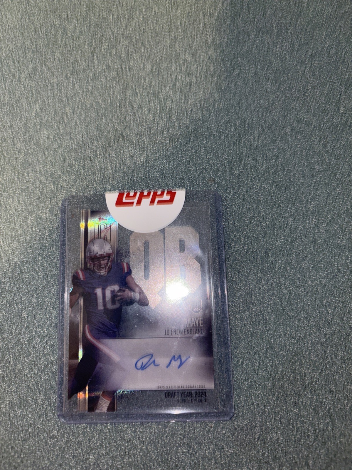 2024 Topps Signature Class Drake Maye Rookie Crystal Clear Auto RC #RCC-DM SSP