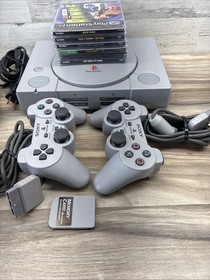 Sony PlayStation 1 SCPH-7501 Console Game System PS1 With Games Bundle