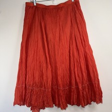 Coldwater Creek Women's Midi Skirt Crochet Boho Whimsigoth Cottage Prairie