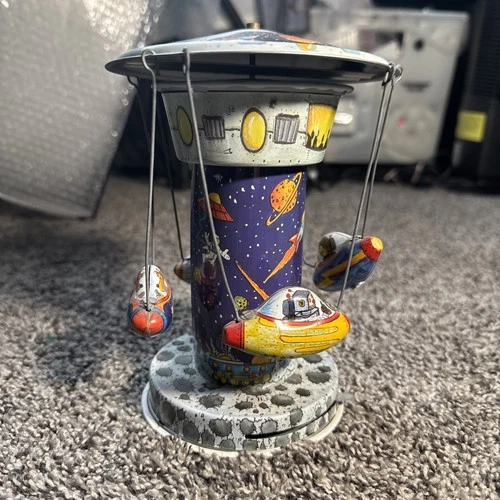 Rocket Carousel Tin Toy Schylling Collector Series (As seen in Baby Einstein)