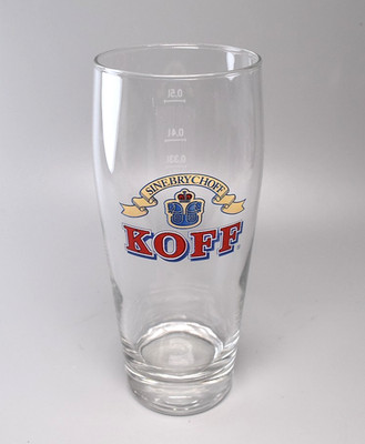 Rare Sinebrychoff Koff Beer Glass 1 pint Finland