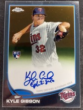 Kyle Gibson 2013 Topps Chrome - #KG Rookie Autographs RC Auto Minnesota Twins