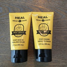 Bee Bald post-shave healing balm 2 oz man care head face sealed pack of 2