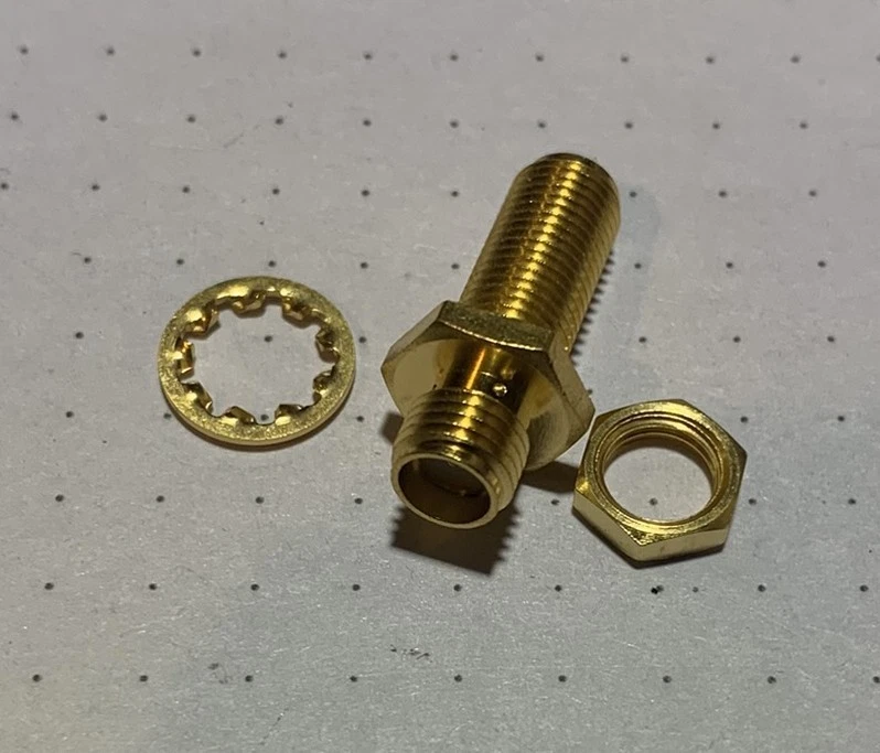 Coaxial Connector SMA Jack, Female Socket To Female Socket 50 Ohms, 1 Each - Image 2 of 3