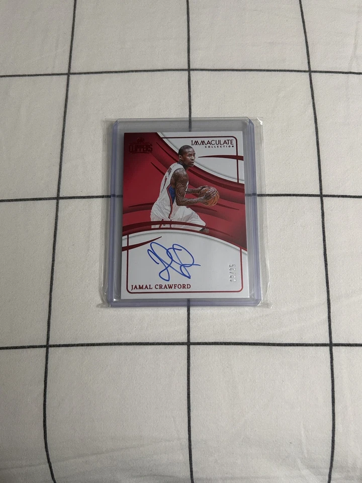 2023-24 Jamal Crawford Panini Colección Inmaculada Sobre Tarjeta Automático/25 Foto 2 de 3