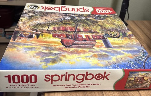 Jigsaw Puzzle Jim Hanson Memories Past 1000 Pcs Springbok Barn Tractor Complete - Picture 5 of 6