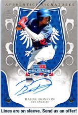 2024 Panini Crusade #AS-RDC Rayne Doncon Apprentice Signatures Silver