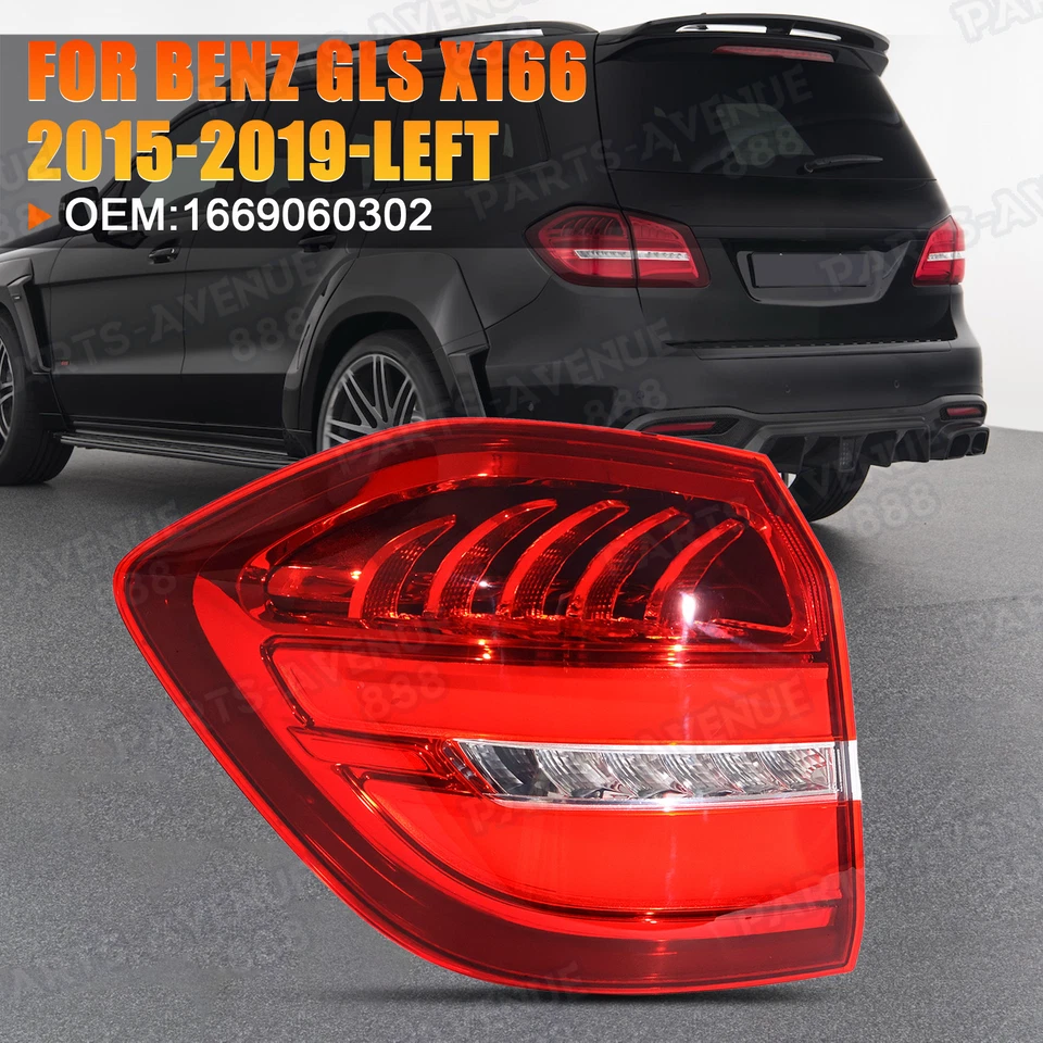 Luz trasera exterior izquierda para Mercedes-Benz GLS450 GLS550 GLS63 AMG X166 2017-2019 Foto 2 de 4