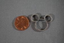 Disney Sterling Silver Mickey Mouse Necklace Pendant 1" Long