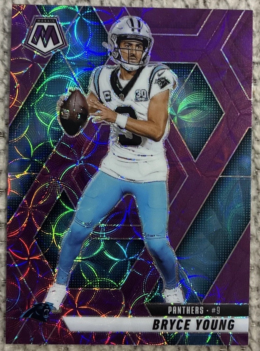 2025 Panini Mosaic - Bryce Young #86 Purple Scope Prizm
