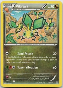 Vibrava 109/160 Primal Clash Uncommon Pokemon Card