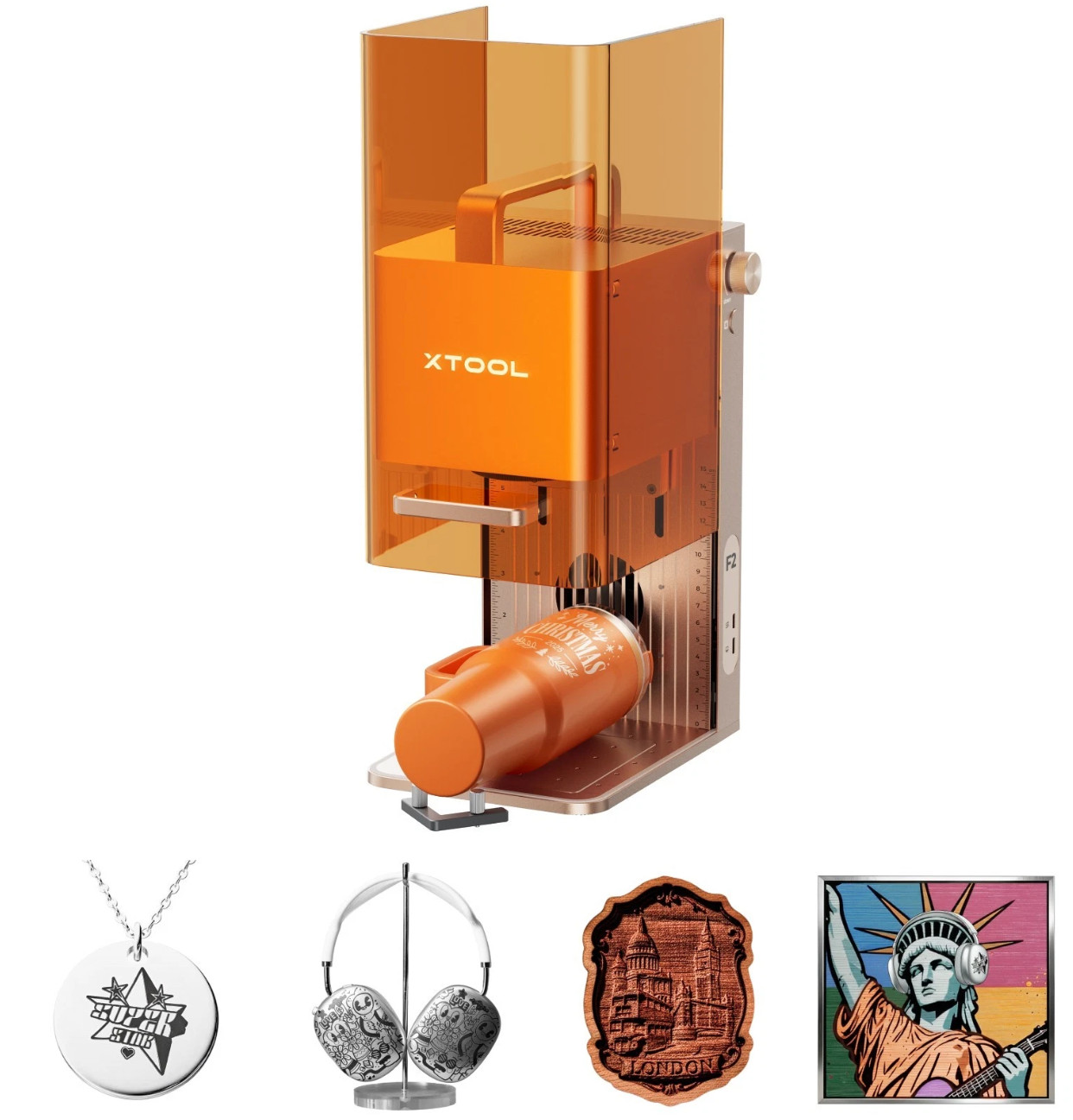 xTool F2 5W IR & 15W Diode Dual Laser Engraver, 6000mms Ultra Fast,3D