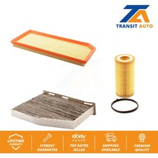 Air Cabin Engine Cartridge Oil Filters (3 Total) Kit For Volkswagen Jetta Golf R