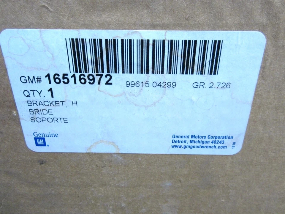 1995-1997 CHEVROLET BLAZER GMC JIMMY НОВЫЙ OEM RH ФАРЫ КРОНШТЕЙН 16516972 #3F-6 - Изображение 2 из 2