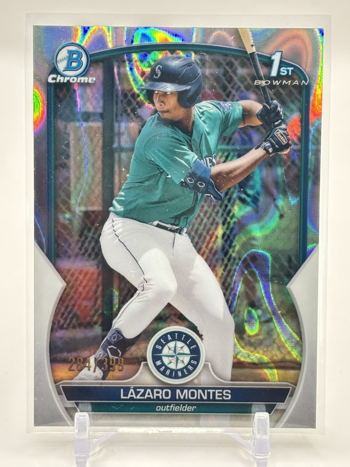 2023 Bowman Lazaro Montes #BCP-58 Chrome Lava Refractor /399 1st Prospect