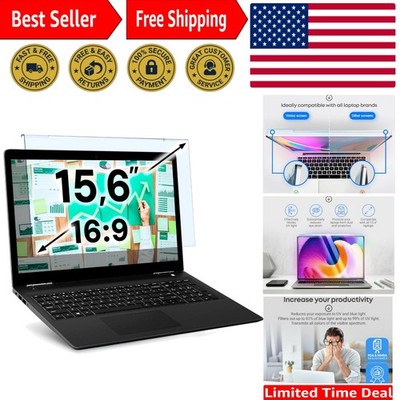 15.6 Inch Blue Light Blocking Screen Protector   Scratch Resistant & Easy Setup