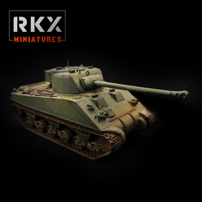 British Canadian_Sherman Firefly_RKX_Bolt Action_28MM 1/56_Unpainted