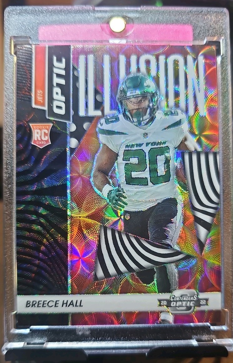 2022 Panini Contenders Optic Illusion -Rookie- Breece Hall - 18/25