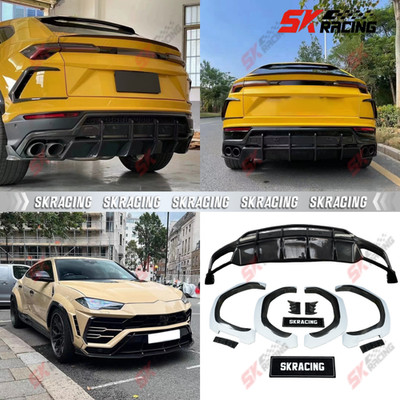 Rear Diffuser Fender Flare Wheel Arch Cover Kits Fits Lamborghini Urus 2018-2022
